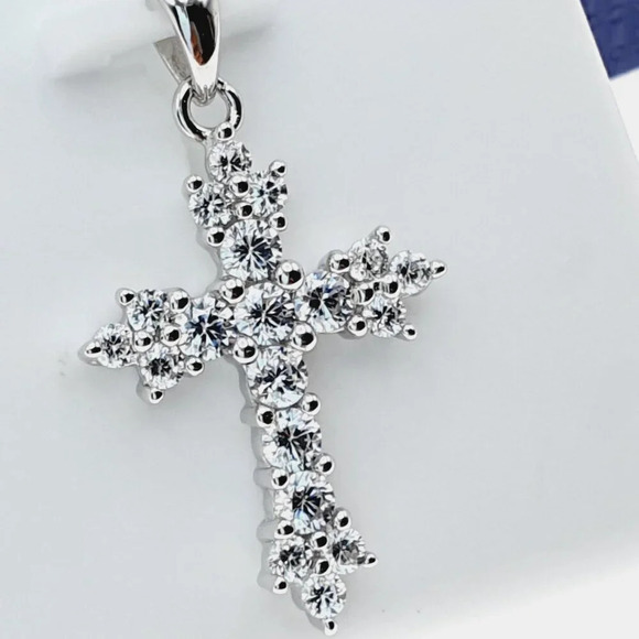 925 Sterling Silver Cubic Zircon Pendant for Women/Girls, US925P1103 - Picture 5 of 9